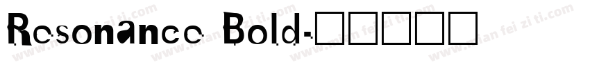 Resonance Bold字体转换